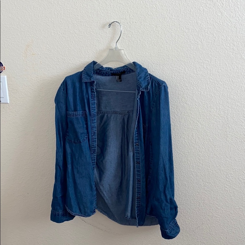 Denim Button-Up